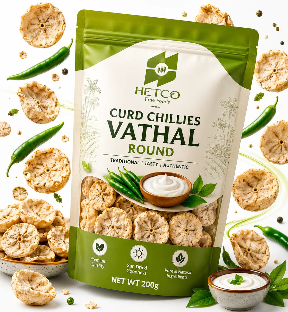 Curd Chillies Vathal Round