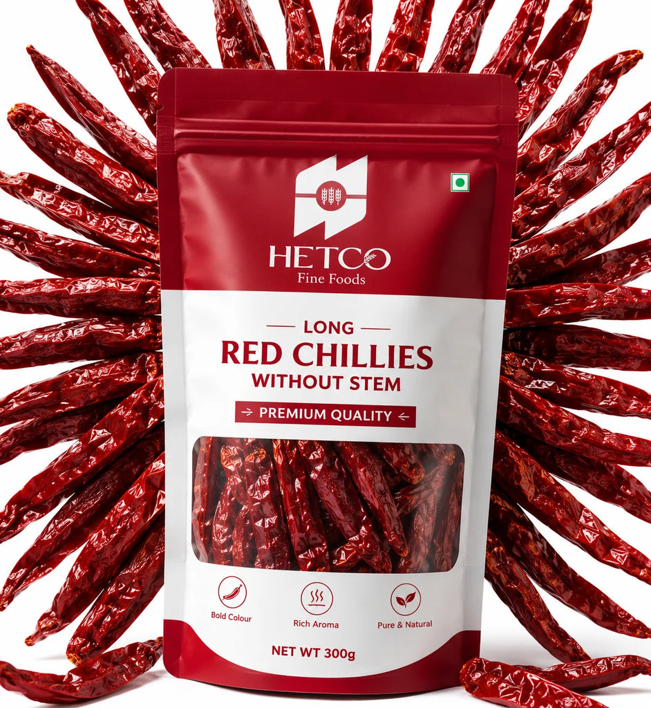 Long Red Chillies Without Stem